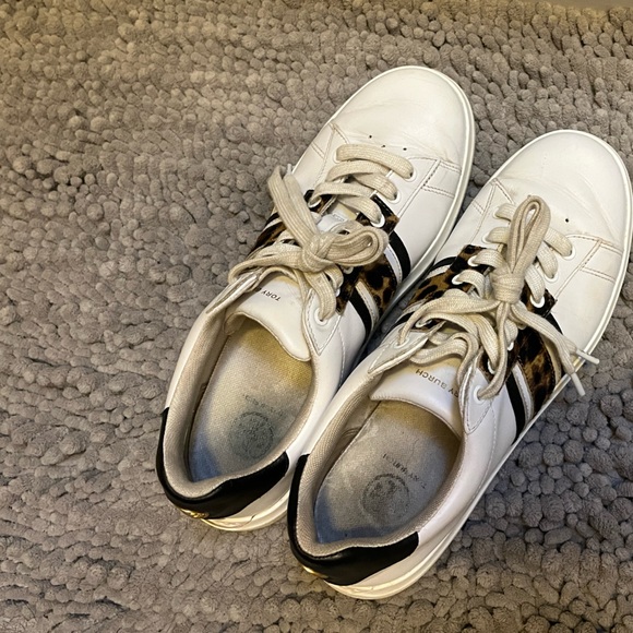 Tory Burch Howell Leopard Sneakers, Used Condition Size 9 - Picture 14 of 15